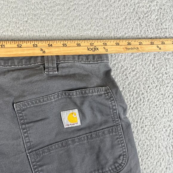 Carhartt Carpenter Pants Mens 38x28 Relaxed Fit 102291  039 Gray Paint Splatter - Picture 8 of 12